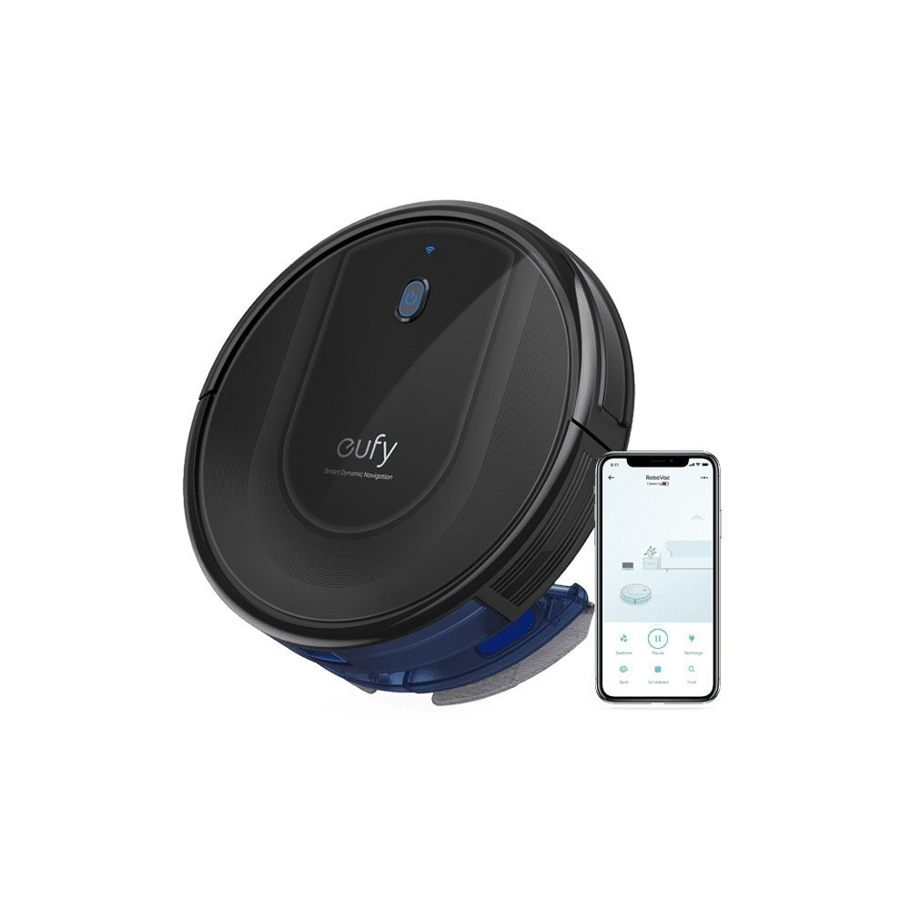 مكنسة هايبرد من يوفي G10، بقوة شفط 2000pa، تمسح وتكنس 2 في 1، للأرضيات الصلبة فقط - أسود